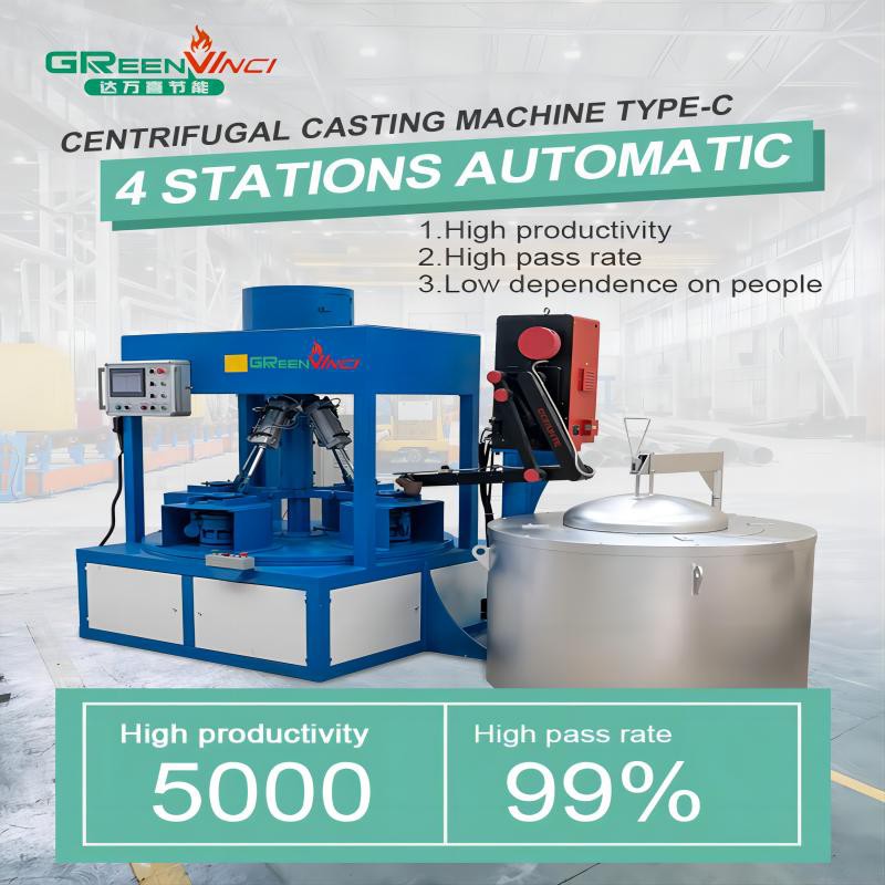 Multi-stations Automatic Centrifugal Force Casting Machine